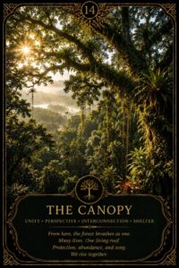 The Canopy — Living Oracle card 14.
