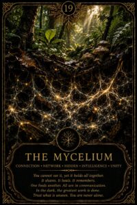 The Mycelium — Living Oracle card 19.